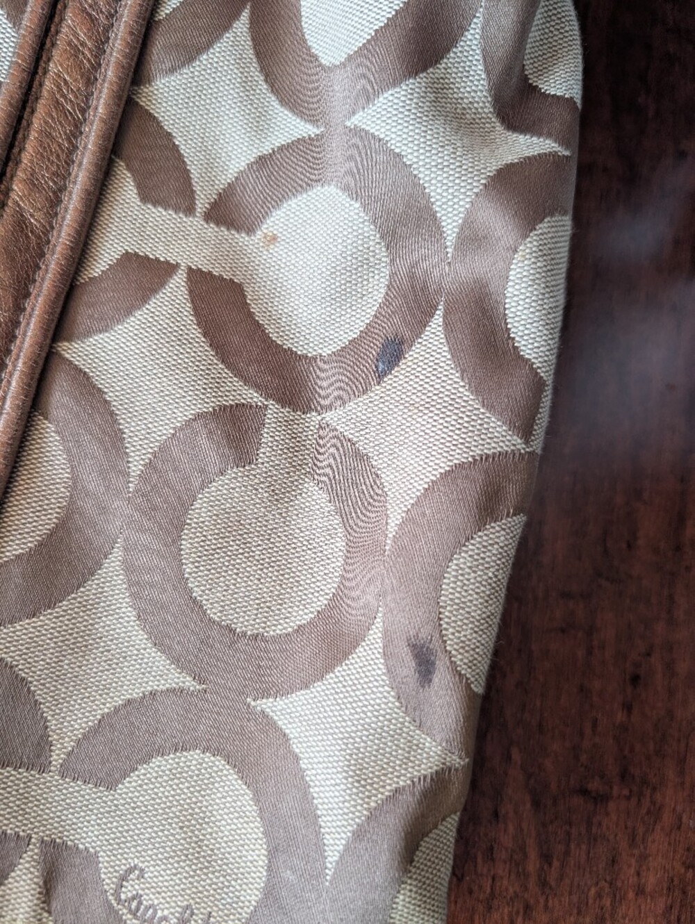 Authentic Coach Poppy Op Art Glam Tote 2009 Y2K Vintage Tote - Picture 7 of 11